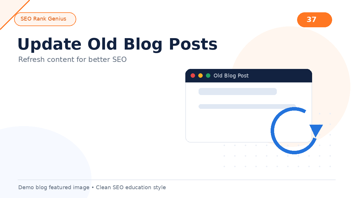 Updated blog post workflow refreshing older articles for better SEO performance