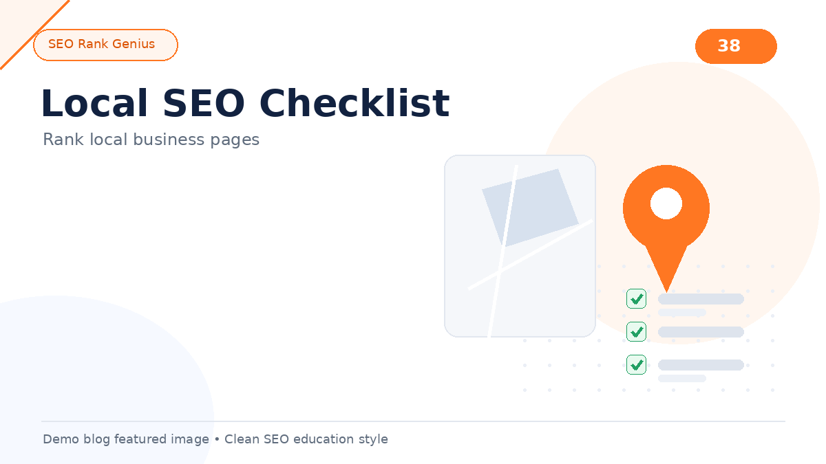 Local SEO checklist for small businesses with maps listings and reviews